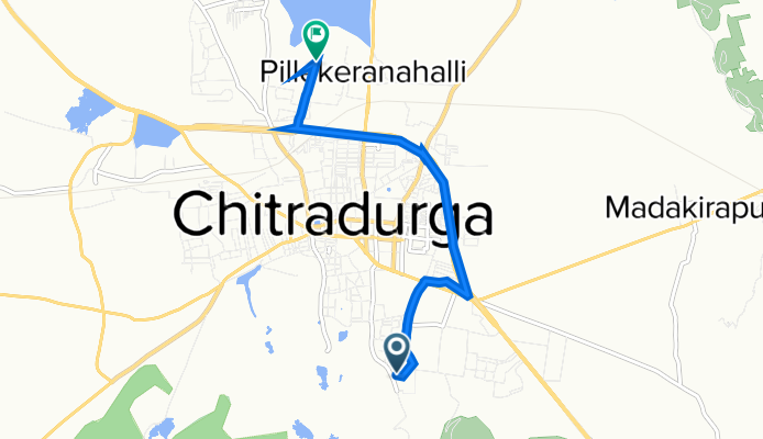 Chitradurga to Vidyanagara Main Road, Chitradurga