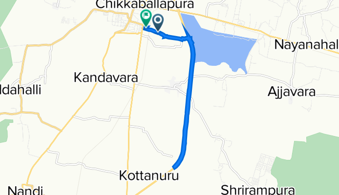 Chikballapur, Chikkaballapur to Unnamed Road, Chikballapur Rural