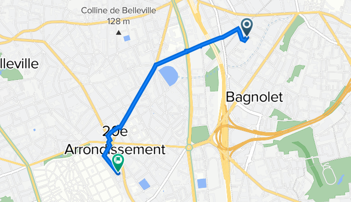 De 7 Rue Diderot, Bagnolet à 18 Rue Ramus, Paris