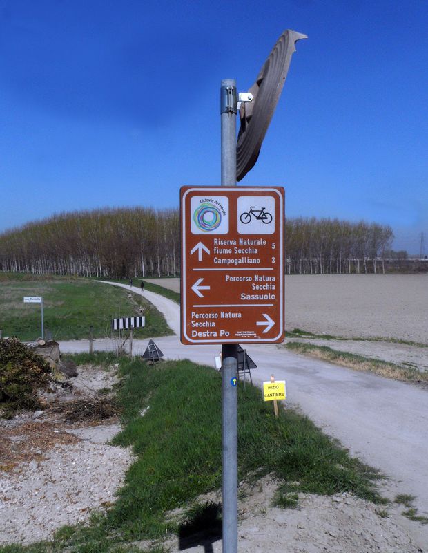 d) Ciclovia fiume Secchia Modenese