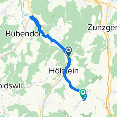 Alte Landstrasse, Hölstein nach Hauptstrasse 9, Bennwil