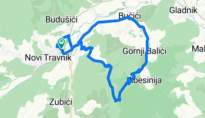 Novi Travnik-Lazine-Bučićka Ravan-Novi Travnik
