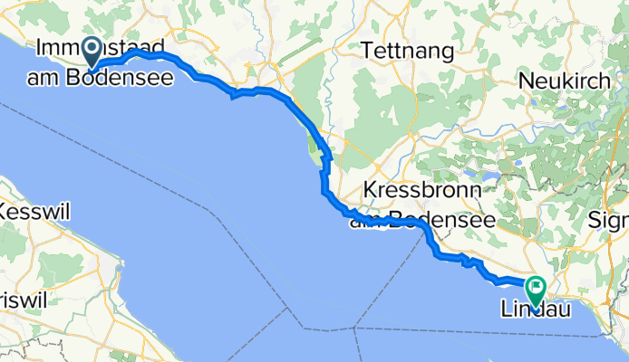 Seestraße 32b, Immenstaad nach Inselgraben 2, Lindau (Bodensee)