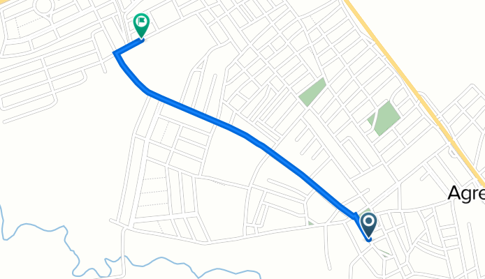 Rota desde Rua Coronel Manoel Alves, 75–125, Agrestina