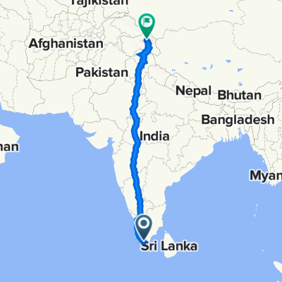Route from Thoothoor Kunnu Link Road, Kalingarajapuram