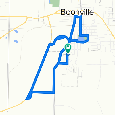 7.77 miles - Boonville neighborhood bike ride 9/22