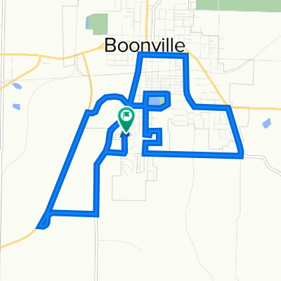 10.38 miles around Boonville.