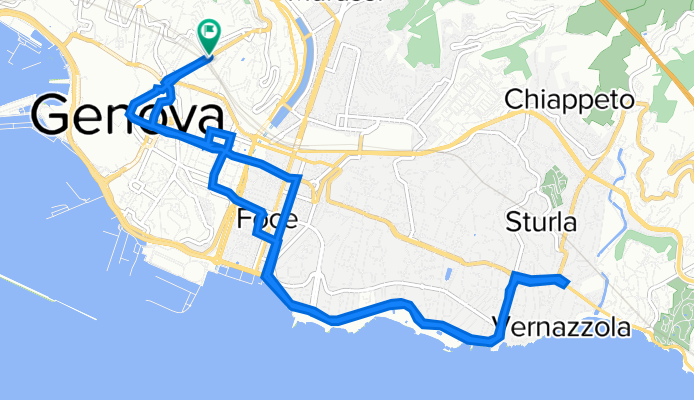 Da Via Assarotti 49 R, Genova a Via Assarotti 40, Genova