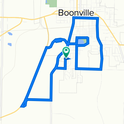 9.54 mile ride around Boonville on 9/24