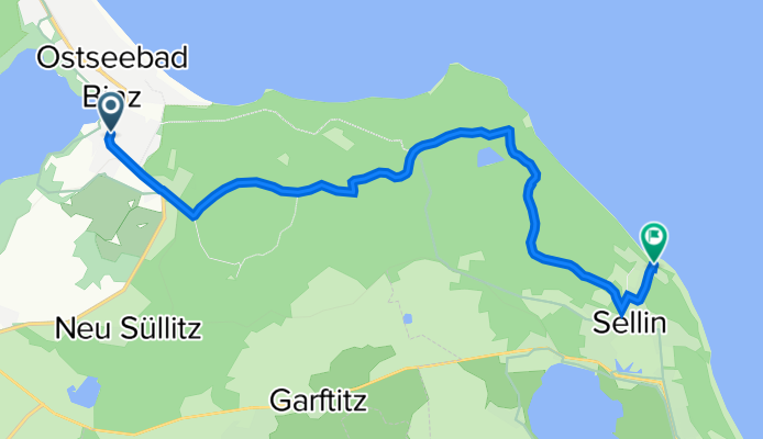 Bahnhofstraße 17B, Binz nach Hochuferpromenade, Sellin