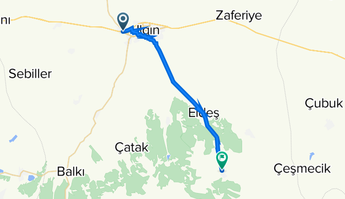Bağdat Caddesi to Gökçeyurt Köyü İç Yolu