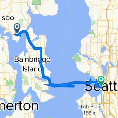 Route from 16280 State Highway 305 NE, Poulsbo