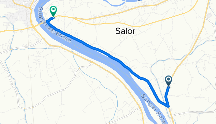 Pasir Mas to Jalan Pasir Mas - Tanah Merah, Kota Bharu