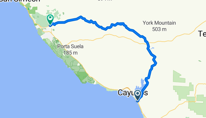 Cayucos to Cambria via Old Creek Rd