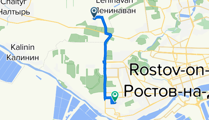 Маршрут в 2-я Краснодарская улица, 86, Ростов-на-Дону