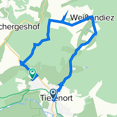 Mühlgasse 2, Tiefenort nach Am Sandweg 29, Tiefenort