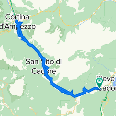 Da Via Madoneta 18, Pieve di Cadore a Via Madoneta 18, Pieve di Cadore
