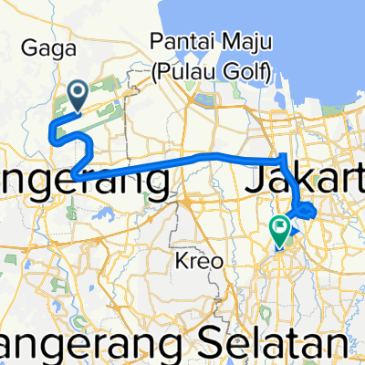 Soekarno-Hatta Airport, Benda to Jalan Asia Afrika 8, Tanah Abang