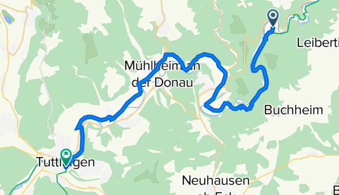 Beuron nach Tuttlingen