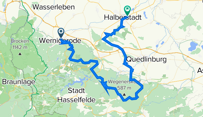Wernigerode - Gernrode - Halberstadt