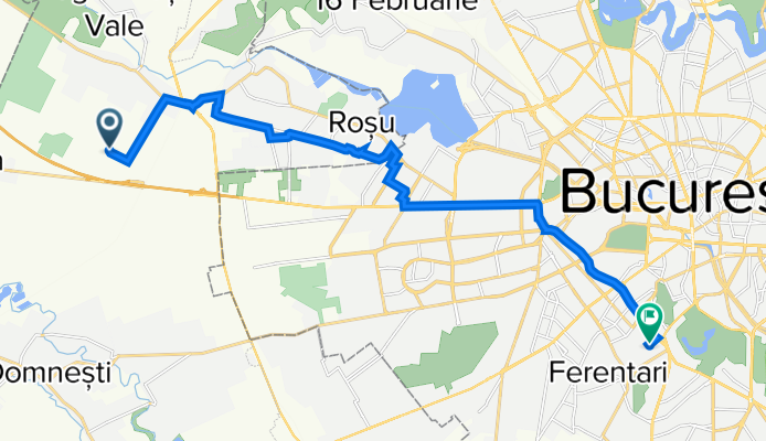 Aleea Vera 19, Dragomirești-Deal to Strada Gheorghe Popescu 26, București