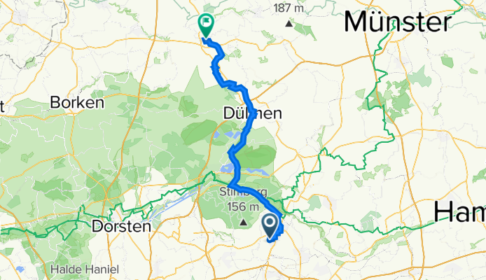 An der Finheide 35, Datteln nach Dülmener Straße 18B, Coesfeld