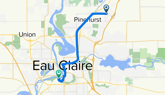 11574 E Melby St, Lake Hallie to 99 Garfield Ave, Eau Claire