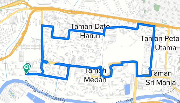 Jalan PJS 5/18 5969, Petaling Jaya to Jalan PJS 5/18 5969, Petaling Jaya