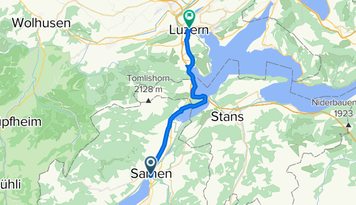 Brünigstrasse 155, Sarnen to Kornmarkt 3, Lucerne