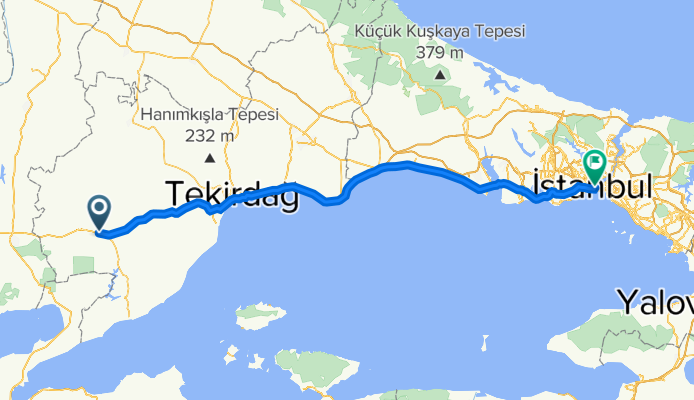 Tekirdag Ipsala Yolu, Malkara nach Ankara Cd. 5–9, Fatih