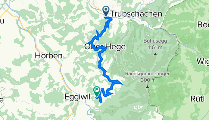 Hinter Wingey 455–456, Trubschachen nach Obere Grosstannen 183, Eggiwil
