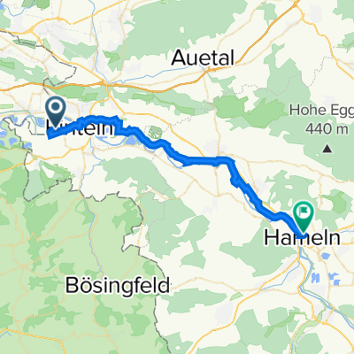 Am Doktorsee, Rinteln nach Kastanienwall 5–5A, Hameln