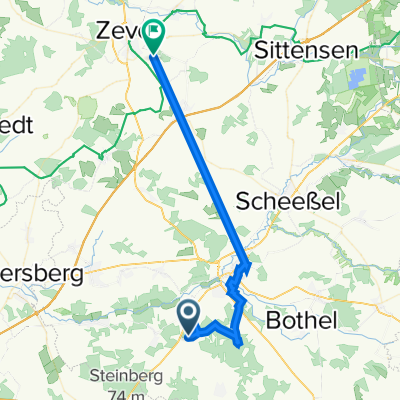 Zum Adel 101, Rotenburg (Wümme) nach Industriestraße 37, Zeven