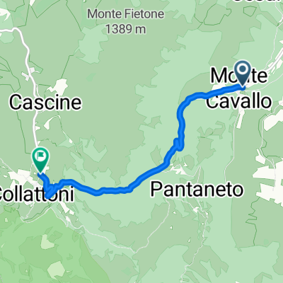 Salita da Monte Cavallo a Collattoni
