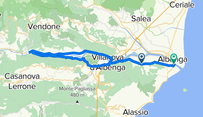 Da Via M. Genlis 15, San Fedele a Via Costituzione 21, Albenga