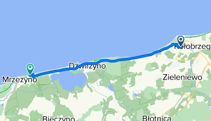 Bałtycka 5, Kołobrzeg do Wypoczynkowa 16, Mrzeżyno