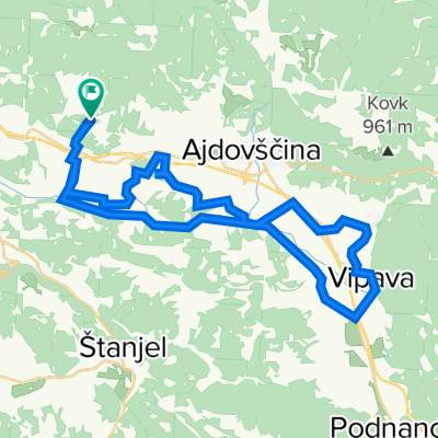 Kamnje-Vipava-Zemono-Vipavski Križ-Kamnje