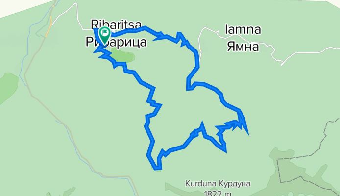 Рибарица-х.Стражата-вр.Висока поляна-Рибарица