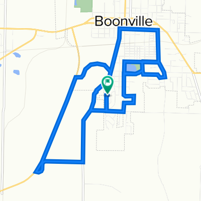 9.38 mile ride around Boonville.