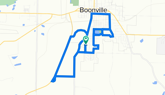 9.38 mile ride around Boonville.