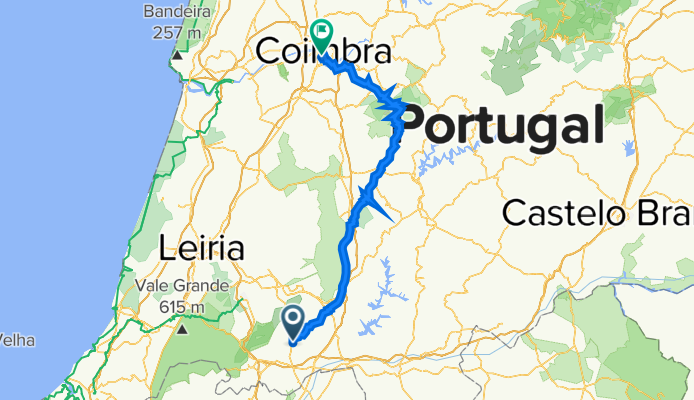 Avenida da Infância 11, Torres Novas to Rua da Feitoria dos Linhos 18, Coimbra