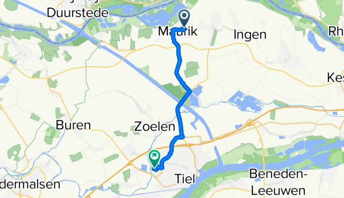 Saffatinstraat 42, Maurik naar Nicolaas Beetsstraat 59, Tiel