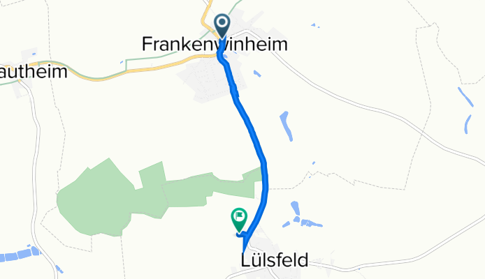 Schallfelder Straße 1, Frankenwinheim nach Hauptstraße, Lülsfeld