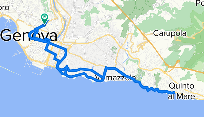 Da Via Assarotti 43 R, Genova a Via Assarotti 45 R, Genova