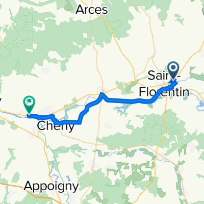 De Rue de l'Est 31, Saint-Florentin à Rue Georges Varennes 1bis, Laroche-Saint-Cydroine