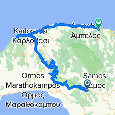 Route nach Samou-Karlovasou, Vathy