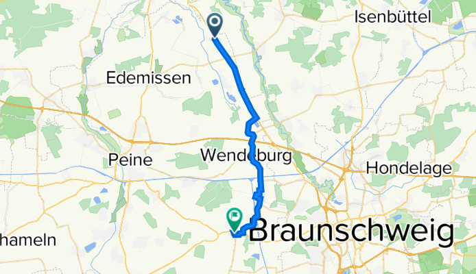 B214, Edemissen nach Meisenweg 14, Vechelde