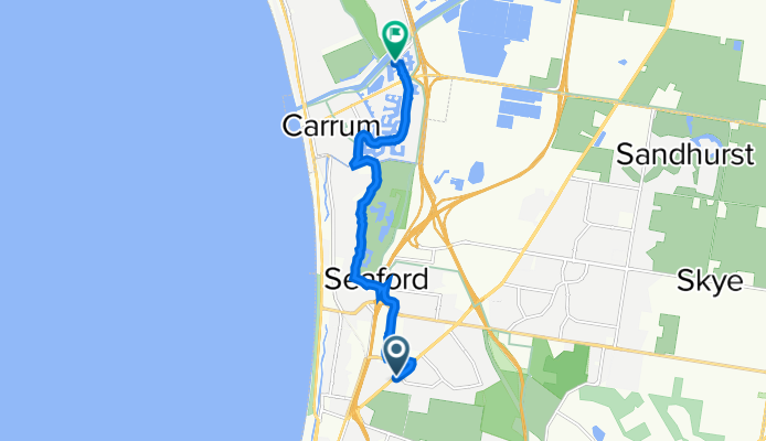 283 Frankston-Dandenong Road, Frankston North to 74 Gladesville Boulevard, Patterson Lakes