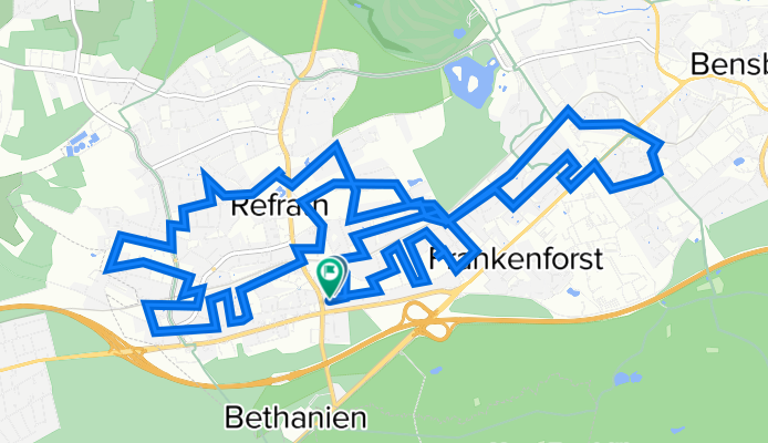 Im Vogelsang 25, Bergisch Gladbach nach Kempershäuschen 26, Bergisch Gladbach