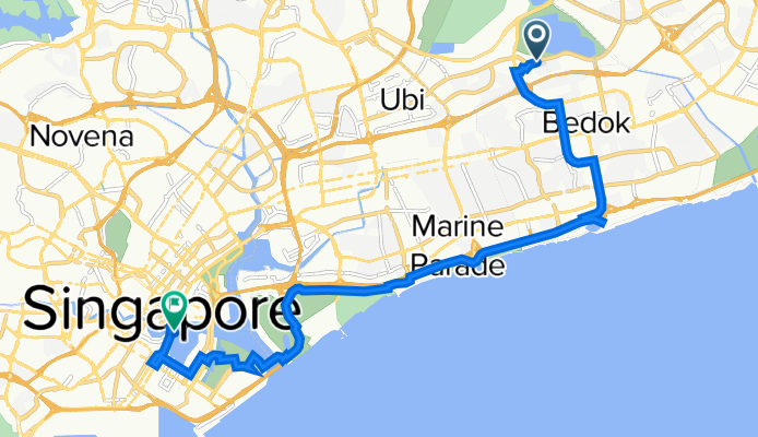 Bedok Reservoir to Merlion Park